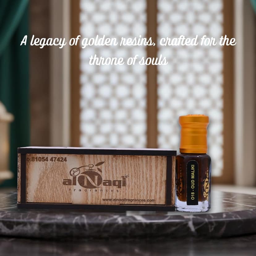 alNaqi Oudh Maliki 6ml - Arabian Oud Attar for Men, Traditional Middle Eastern Perfume Oil, Authentic Arabic Scent with Deep Oudh Athar view 4