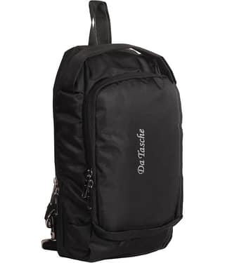 Da Tasche 8 Ltrs Polyester Backpack *For Boys & Girls ( Black )