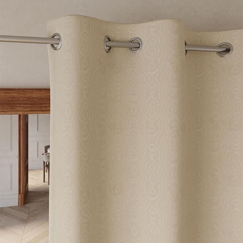 DDECOR - 100% PolyesterAbstract PatternWindow 5 Ft|135 CM X 160 CM| - Beige view 2