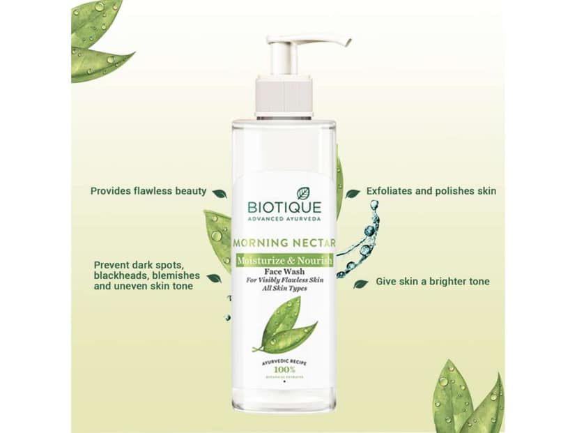 Biotique Morning Nectar Moisturizing Face Wash 200ml view 2