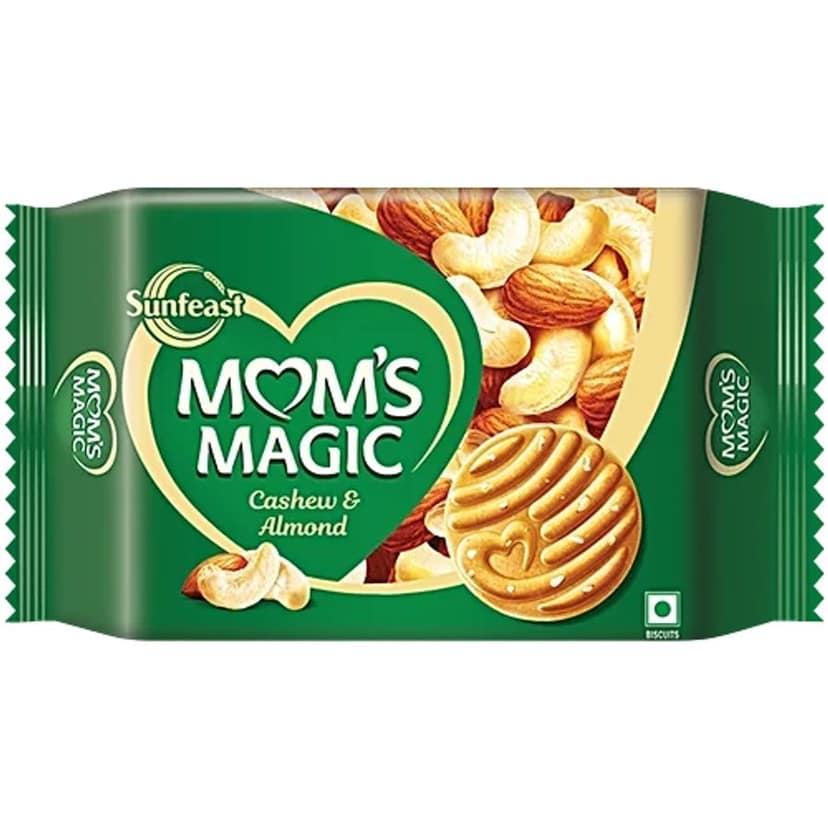 Sunfeast Mom's Magic Cashew & Almond Biscuits, 560 g (5 N x 112 g each) - 560 mL - One Unit