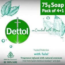 DETTOL SOAP TULSI SET OF 5 375G