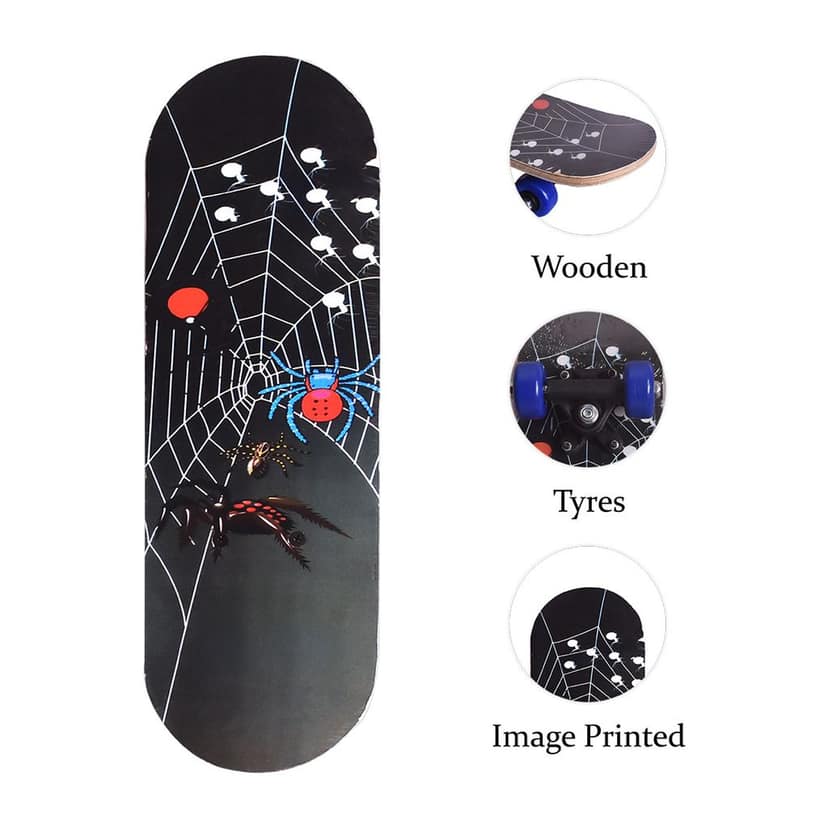 Wooden Skate Board Kids | Maple Wood Skateboard with for Kids | Wooden Skateboard for Boys & Girls view 2