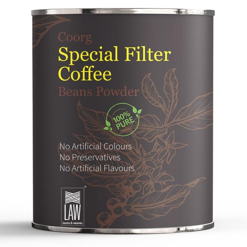 Freshly Ground Special Coorg Filter Coffee Powder (Organically Grown, Single Origin, Farm Direct produce, Medium Dark Roast & Medium Ground) – 200 gm view 2
