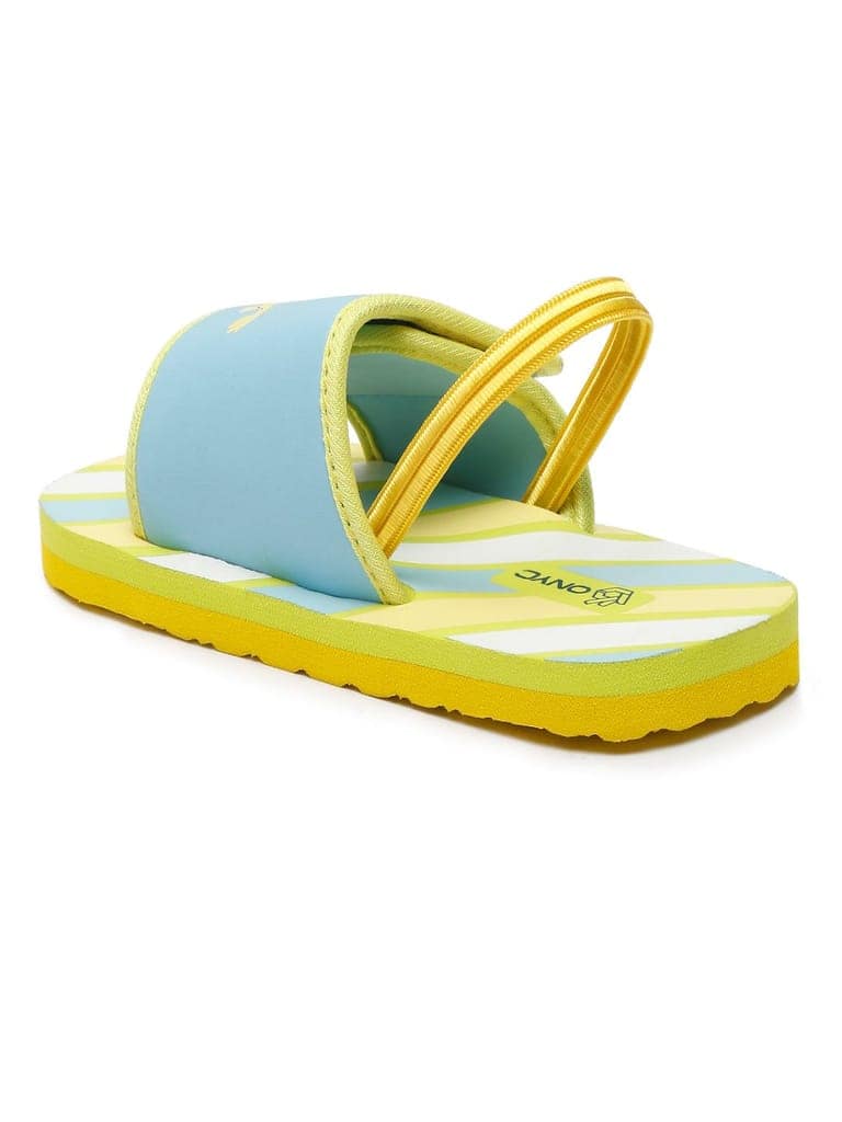ONYC Kids Sliders | Crocodile Yellow Sliders | Unisex view 5