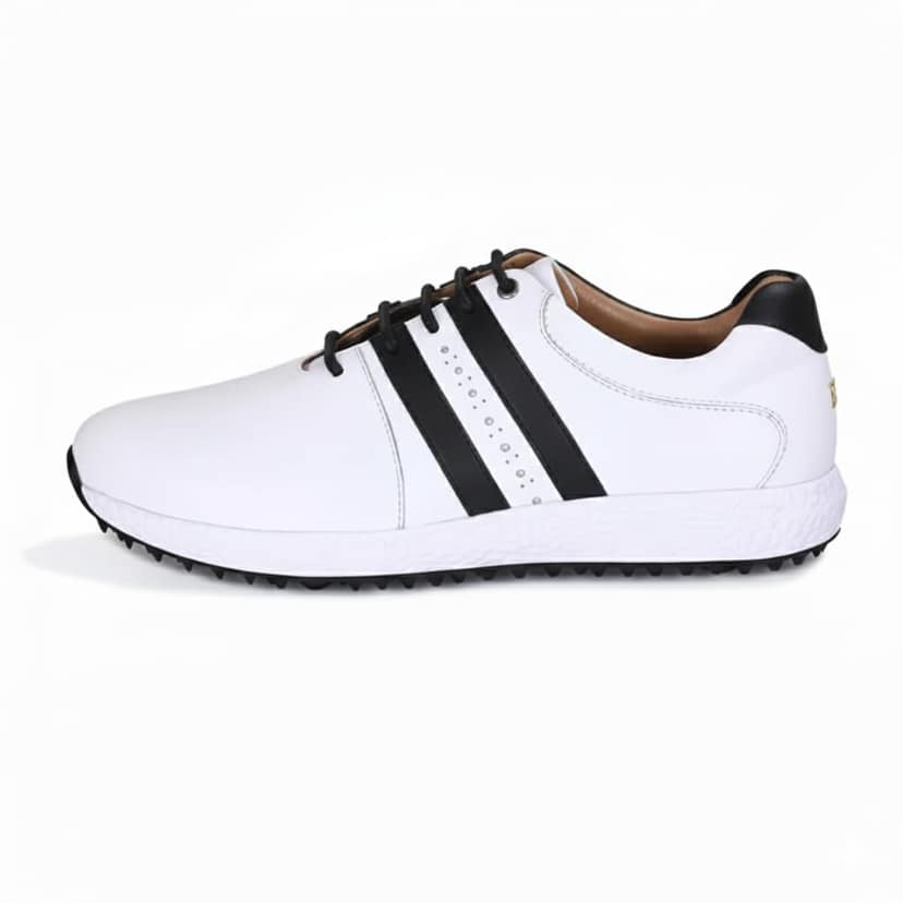 HITCARO Men Proffessional Leather Golf Shoes | Lace-Up | Phylon Sole |Waterproof | Comfortable | Breathable | Sports Shoes view 2