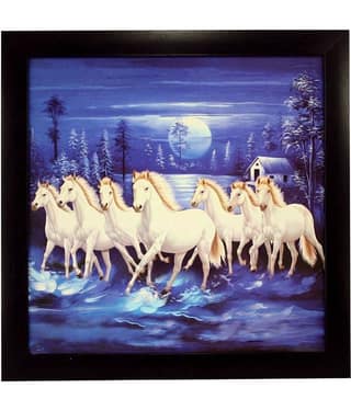 Indianara Synthetic Painting With Frame