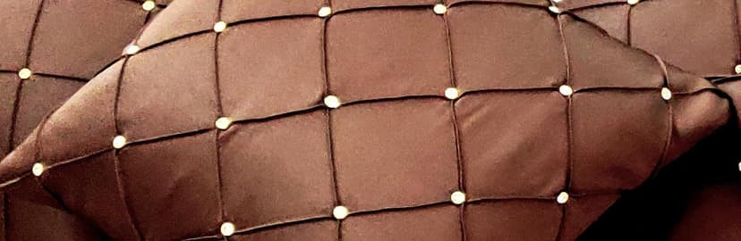 Omkar by 3 Inc. Set of 5 Decorative Hand Embroidered Sparkling Rays Silk Satin Pillow Cushion Cover for Living Room Bedroom Sofa (Brown 16x16 Inch- 40x40 Cms) view 2