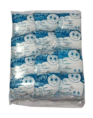 RAKA'S HAPPY Cotton Presents Absorbent Cotton wool 50g. Roll For Makeup Remover, Beauty, Adult & Baby Care Bacteria Free (Pack of 12) view 2
