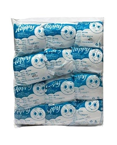 RAKA'S HAPPY Cotton Presents Absorbent Cotton wool 50g. Roll For Makeup Remover, Beauty, Adult & Baby Care Bacteria Free (Pack of 12) view 3