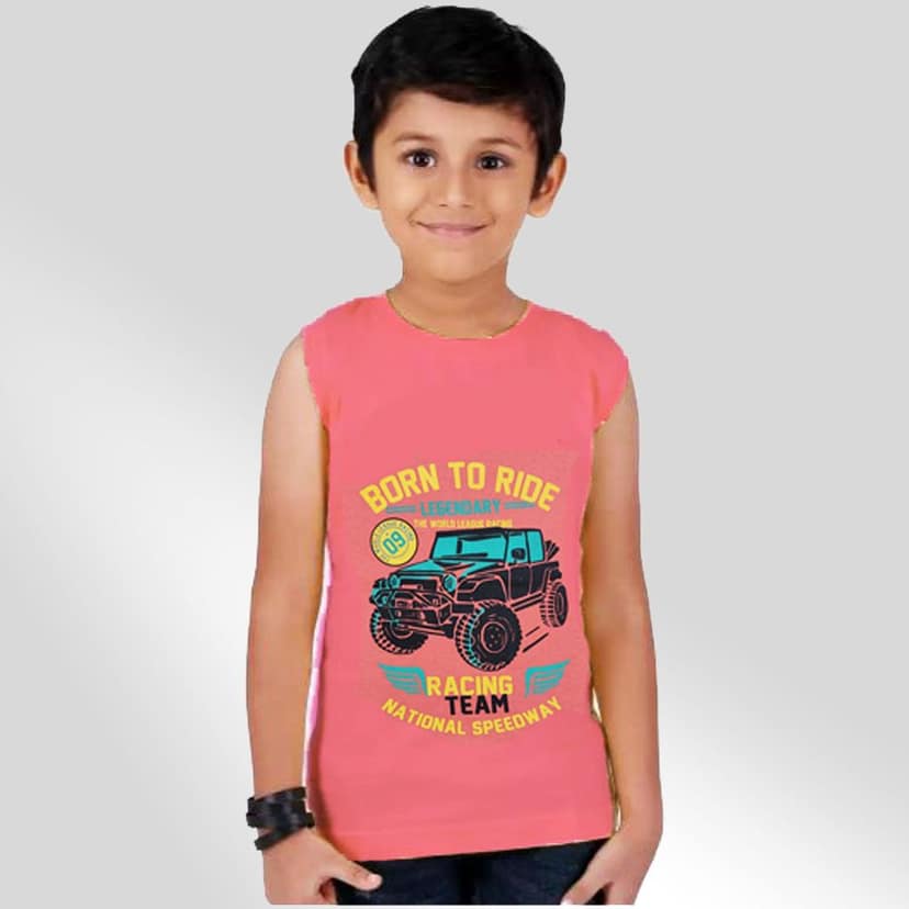APN BOYS SLEEVELESS T-SHIRTS PACK OF (5) view 5
