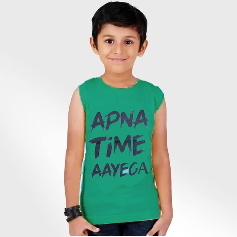 APN BOYS SLEEVELESS T-SHIRTS PACK OF (5) view 6