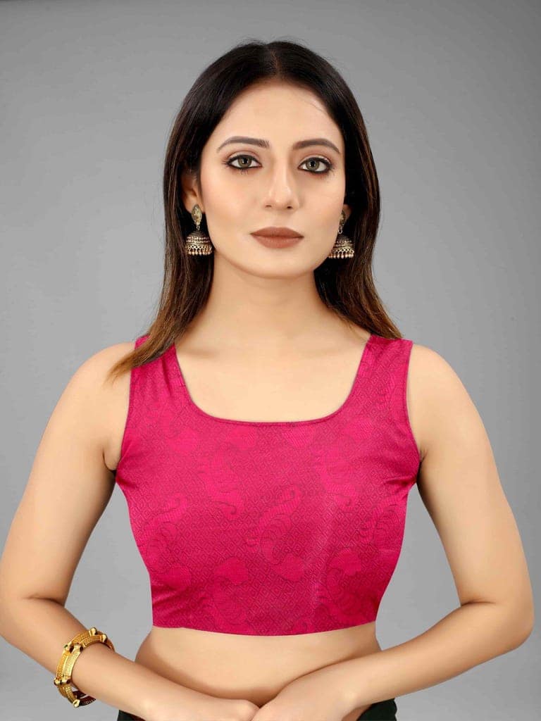 Silk Zone Women's Ikkat Woven Saree With Unstiched Blouse Piece view 6