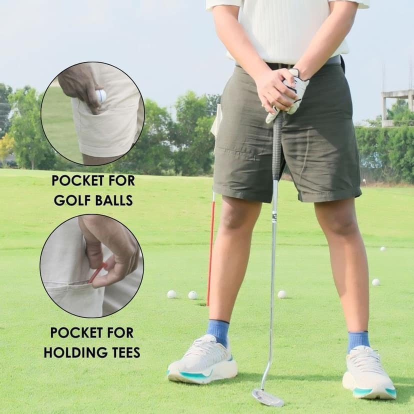 Johnny Gorkha Men's Golf Shorts | Soft Cotton with Stretch view 3