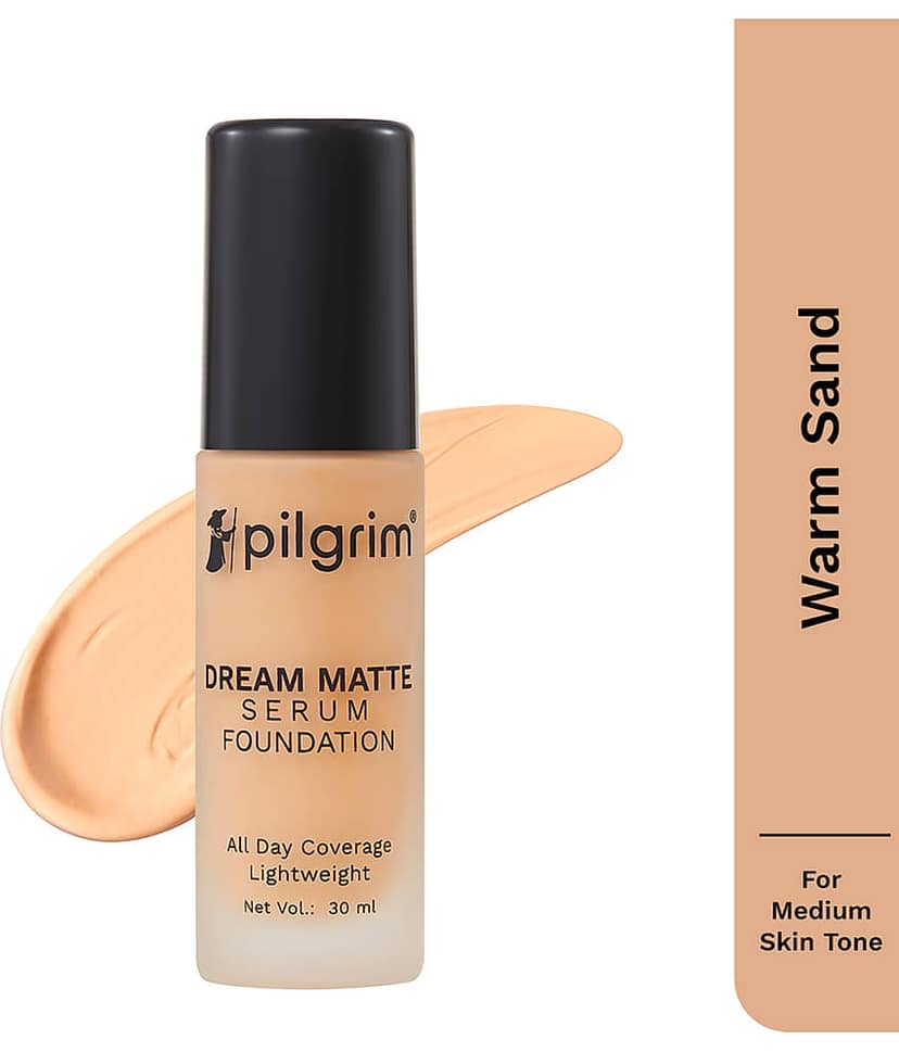 Pilgrim Golden Beige Serum Liquid Foundation Make Up,For All Skin Type,30Ml (pack Of 1)