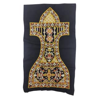 Garvi Gurjari (A Gujarat Govt Enterprise) Multicolor Hand Embroidered Yoke /Patch (GGCMEP13)