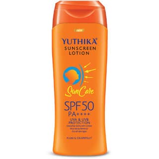 Yuthika Sunscreen Lotion SPF 50 PA+++ 300ml High Protection, Non-Greasy Formula