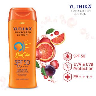 Yuthika Sunscreen Lotion SPF 50 PA+++ 300ml High Protection, Non-Greasy Formula view 2