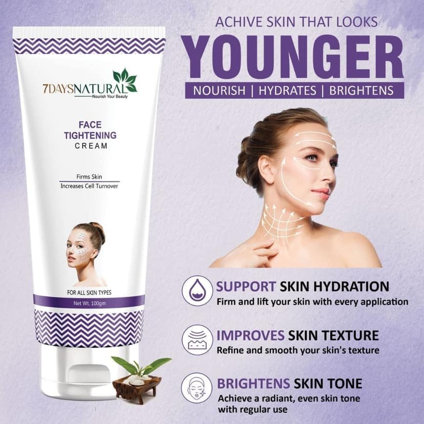 7 Days Natural Anti-Aging Face Tightening Cream for Fine Lines & Wrinkles view 6