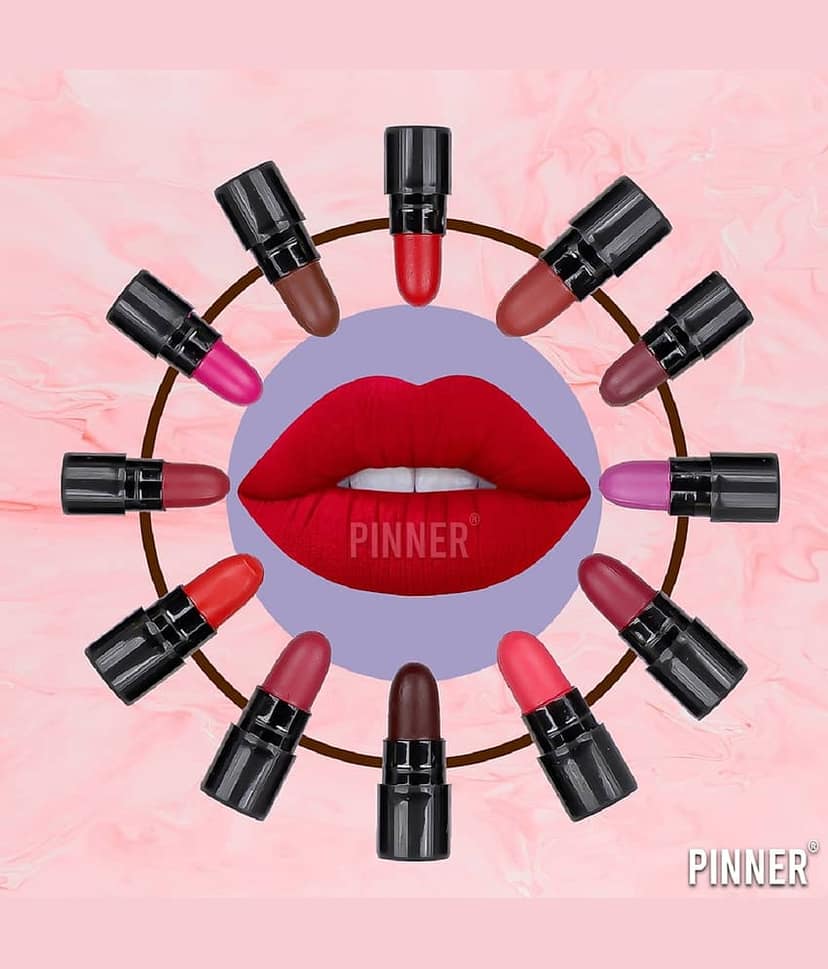 Pinner Minis Pout Party Matte Lipstick Highly Pigmented Mini Lipsticks (Set of 12 ) view 2