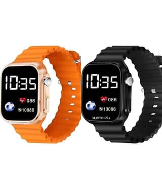 Svats Black Silicon Digital Men's Watch