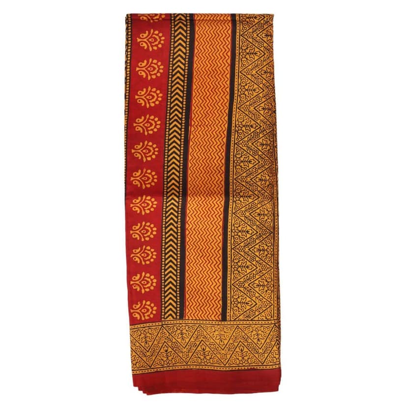HANDLOOM MULBERRY SILK SAREE WITH BLOUSE (SKU - 3I0104030422 SAREE- 209) view 5