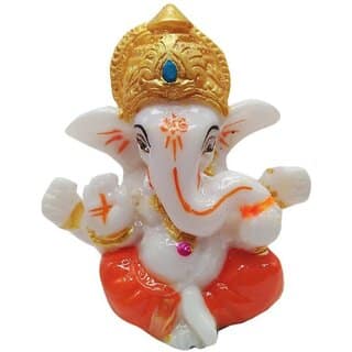 RAJASTHANI DUST MARBLE TURBAN GANESHA SIZE 2 INCH