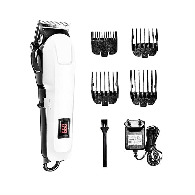 KM-809A Hair Clipper Cordless Trimmer for Men With Guide Combs, LED Display, Rechargeable Cutting Machine and Complete Grooming Accessories view 3
