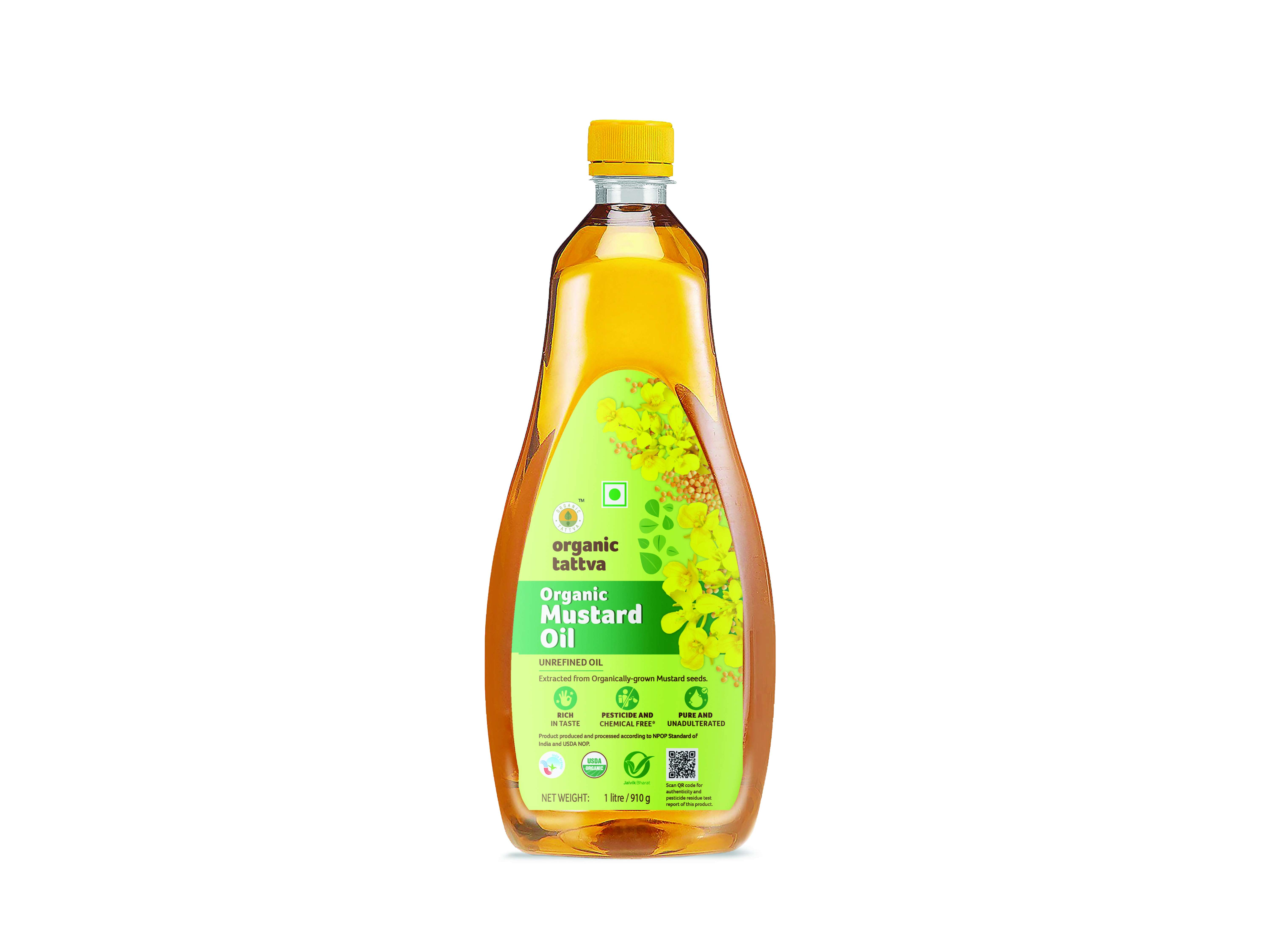 Organic Mustard Oil 1litre - 2 Litres