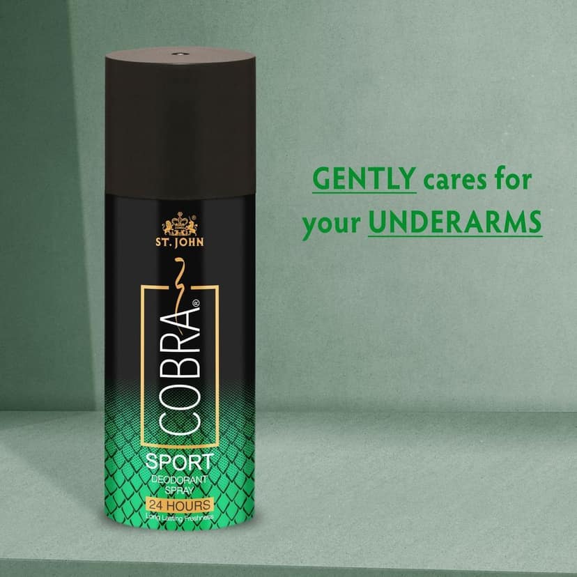 ST-JOHN cobra limited edition deo sport for men 450 ml (PACK OF 3) Deodorant Spray - For Men Deodorant Spray - For Men (450 ml, Pack of 3) view 5