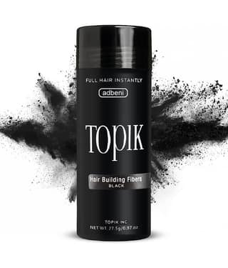 Adbeni Hair Building Fibers Natural Semi Permanent Hair Color 1 g Black
