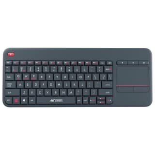 Ant Esports WK100 2in1 Wireless/Bluetooth Keyboard with Built In Touchpad-Wireless TV Keyboard with Multi-Touch Big Size Trackpad,Support 2 Devices for TV Windows Android,Chrome OS,Laptop,Tablet_Black Ant Esports WK100 2in1 Wireless/Bluetooth Keyboard wi