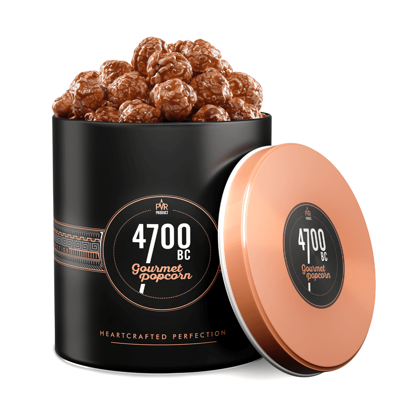 4700BC Belgian Choco Caramel Popcorn, Tin, 125g