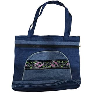 Blue Premium Denim Multipurpose Bag For Men Women