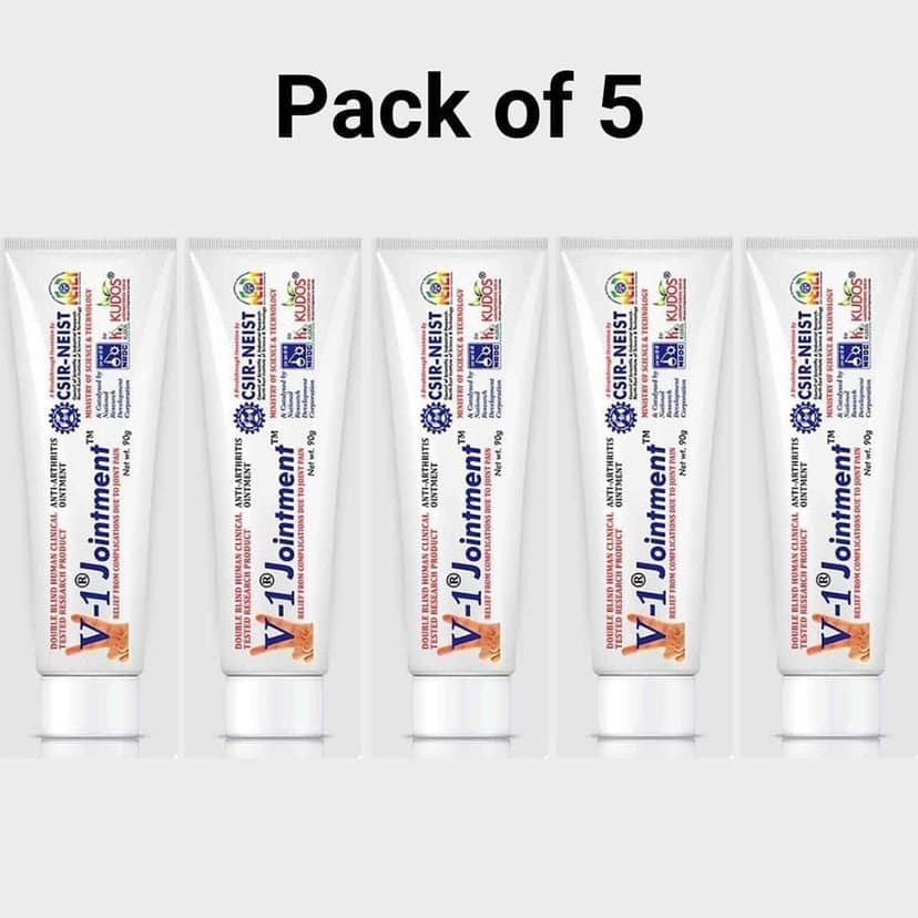 V-1 Jointment Pack Of 5-Joint Pain Relief Cream