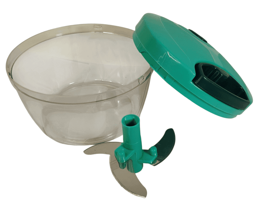 Manual Food Chopper with Stainless Steel Blades view 2