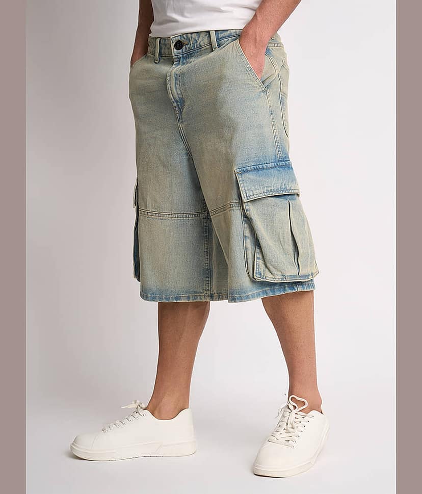 Bene Kleed Light Blue Cotton Men's Shorts ( Pack of 1 ) view 3