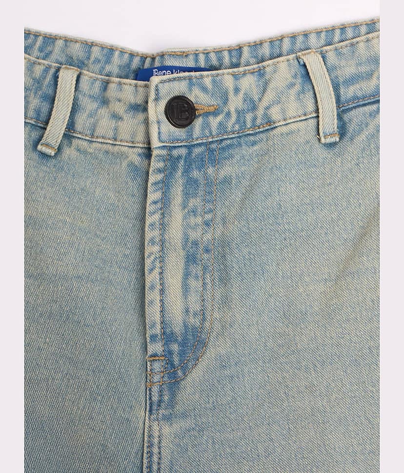 Bene Kleed Light Blue Cotton Men's Shorts ( Pack of 1 ) view 6