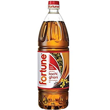 Fortune Kachi Ghani Pure Mustard Oil, 1 L