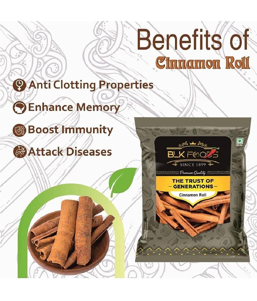 BLK FOODS _Daily Cinnamon roll (Dalchini) 100g 100 gm view 3