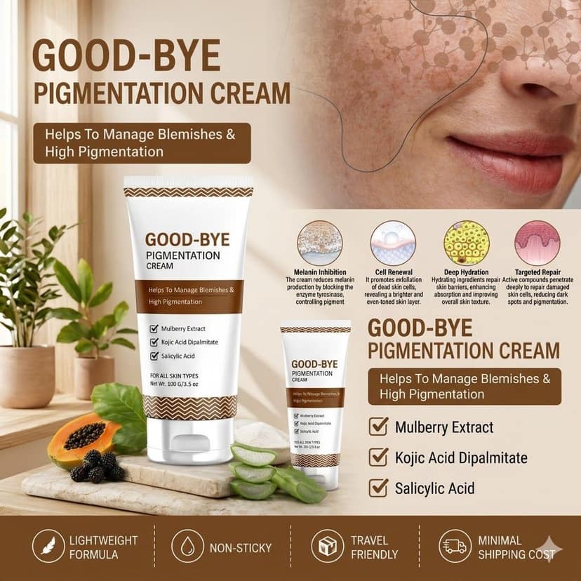 Elegantra Anti Pigmentation Cream for Dark Spots, Hyperpigmentation, Blemishes, Acne Marks & Clear Skin Tone 100gm Pack of 1 view 4