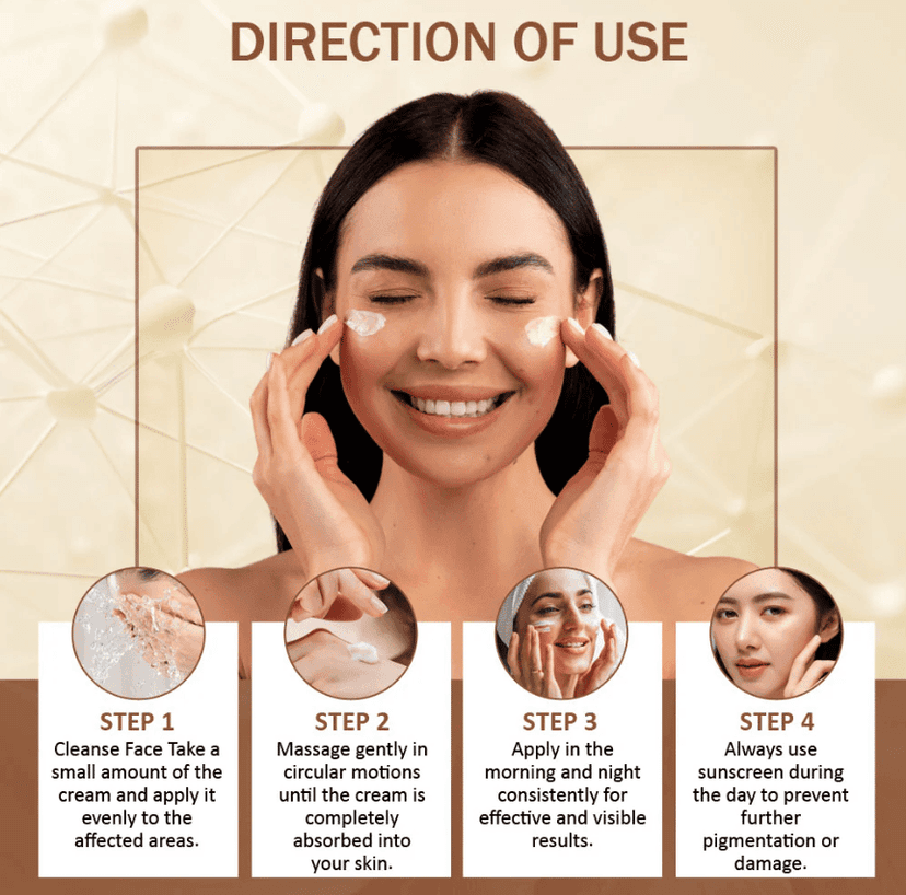 Elegantra Anti Pigmentation Cream for Dark Spots, Hyperpigmentation, Blemishes, Acne Marks & Clear Skin Tone 100gm Pack of 1 view 7
