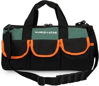 Tool Bag with Multipurpose Tool Storage | Durable Polyester Water Proof Bag Bag for Electricians Plumbers and Technicians | Household Tool Organiser | For all Hand and Power Tools