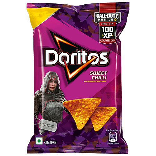 Doritos Nacho Chips - Sweet Chilli Flavour, Crunchy Crispy Snacks, 82.5 g