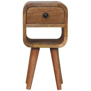 Extra Mini Oak-ish Curve Lower Bedside