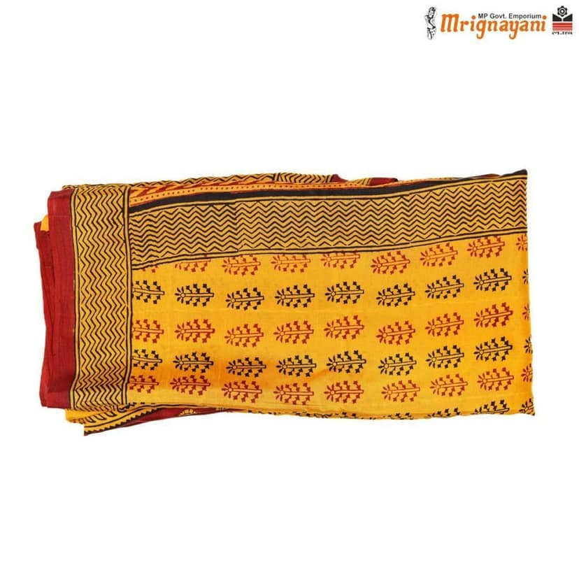 HANDLOOM MULBERY SILK SAREE WITH BLOUSE (SKU - 3I0103080522, SAREE-1154) view 5