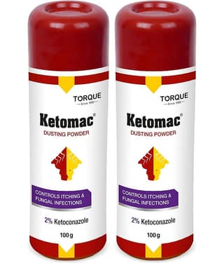 Ketomac Talc 100 gm Pack of 2