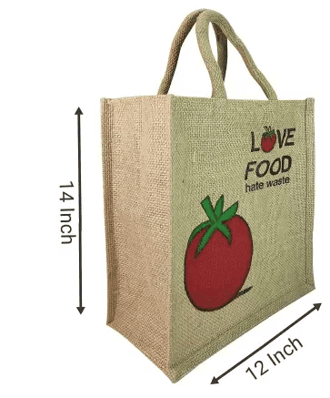 Ameyson Stylish Jute Bag Pack of 3 for all age Men ,Women ,Children eco friendly bag easy to use easy to carry use it office ,Lunch , School ,Shopping ,Grocery etc Pack of 3 Grocery Bags (Brown) view 2