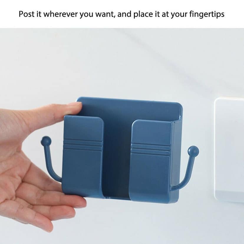 1 Pc Wallmount Mobile Stand With Hook Design used in all kinds of places including household and many more as a hanging support for and stuffs purposes. view 10
