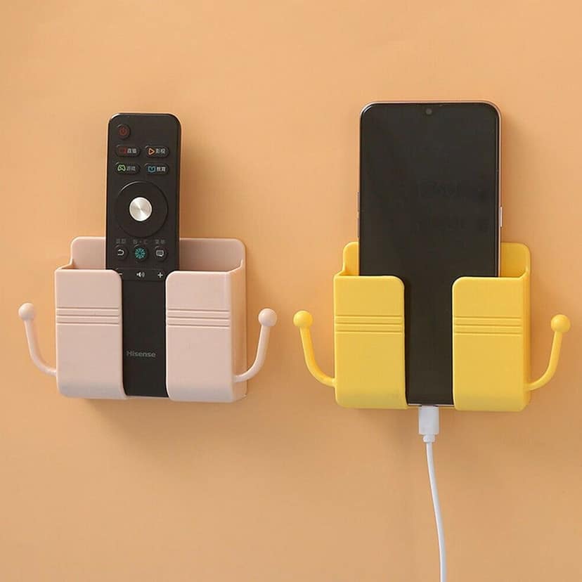 1 Pc Wallmount Mobile Stand With Hook Design used in all kinds of places including household and many more as a hanging support for and stuffs purposes. view 4